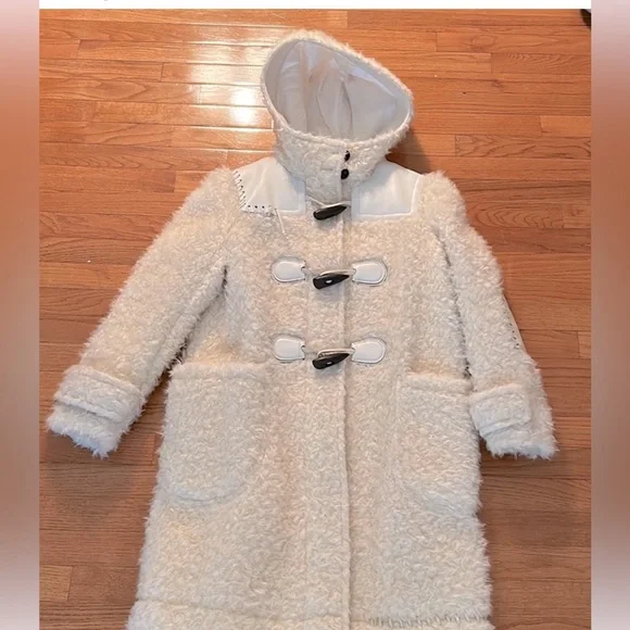 NWT Coach Shearling coat sz S - Picture 1 of 11